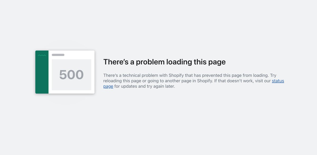 CodyPuccetti's tweet photo. @ShopifySupport :/ https://t.co/9H27sTlYEP