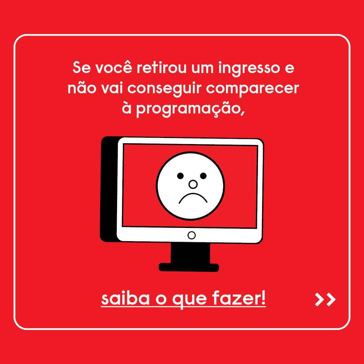ccsp_oficial's tweet photo. A gente recebe muitas dúvidas sobre nossa bilheteria, mas uma das mais frequentes é: peguei ingresso e não vou conseguir ir, e agora?
#ccsp #bilheteria #plataformaonline #ingressos #centrocultural https://t.co/pQWL8ojpYE