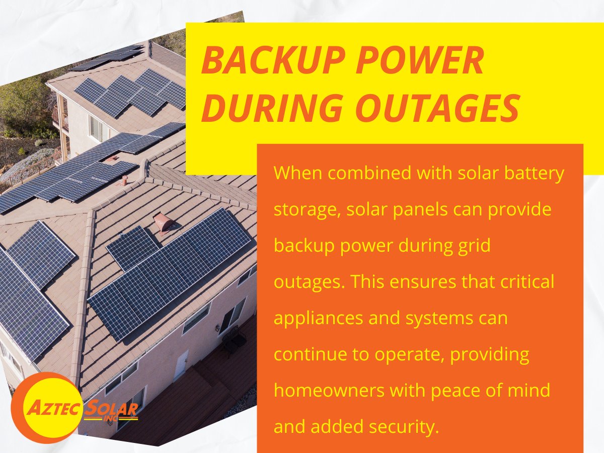 aztecsolar's tweet photo. Backup power during outages is just one of the many solar benefits under NEM 3!
Learn about all the advantages of switching to solar: https://t.co/Yv9v3uTzla
#solar #californiasolar #solarenergy #aztecsolar #gosolar https://t.co/RQfmCWzvNz