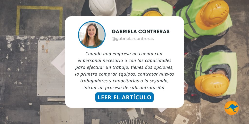 🔎¿Cómo gestionar de manera eficiente a tus subcontratistas?

👉Respuestas en este artículo de nuestra experta : hubs.la/Q01_q3JN0

#subcontratacion #calidad #hse