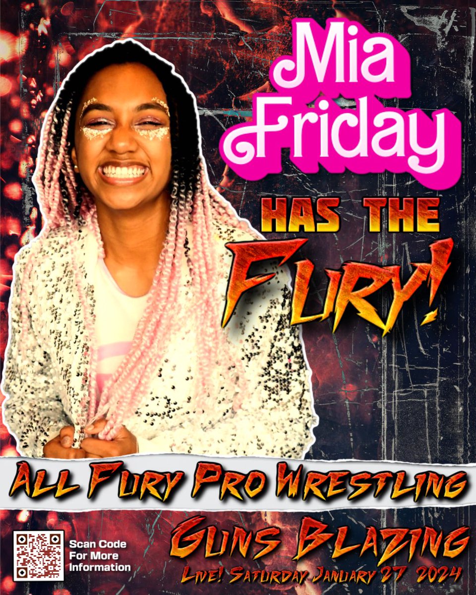 JacobKingHTX's tweet image. ⚡️⚡️Talent Announcement ⚡️⚡️

It’s the best day of the week and what better way to celebrate than announcing that the next entrant into the Venus Division championship tournament at #GunsBlazing is none other than Mia Friday!