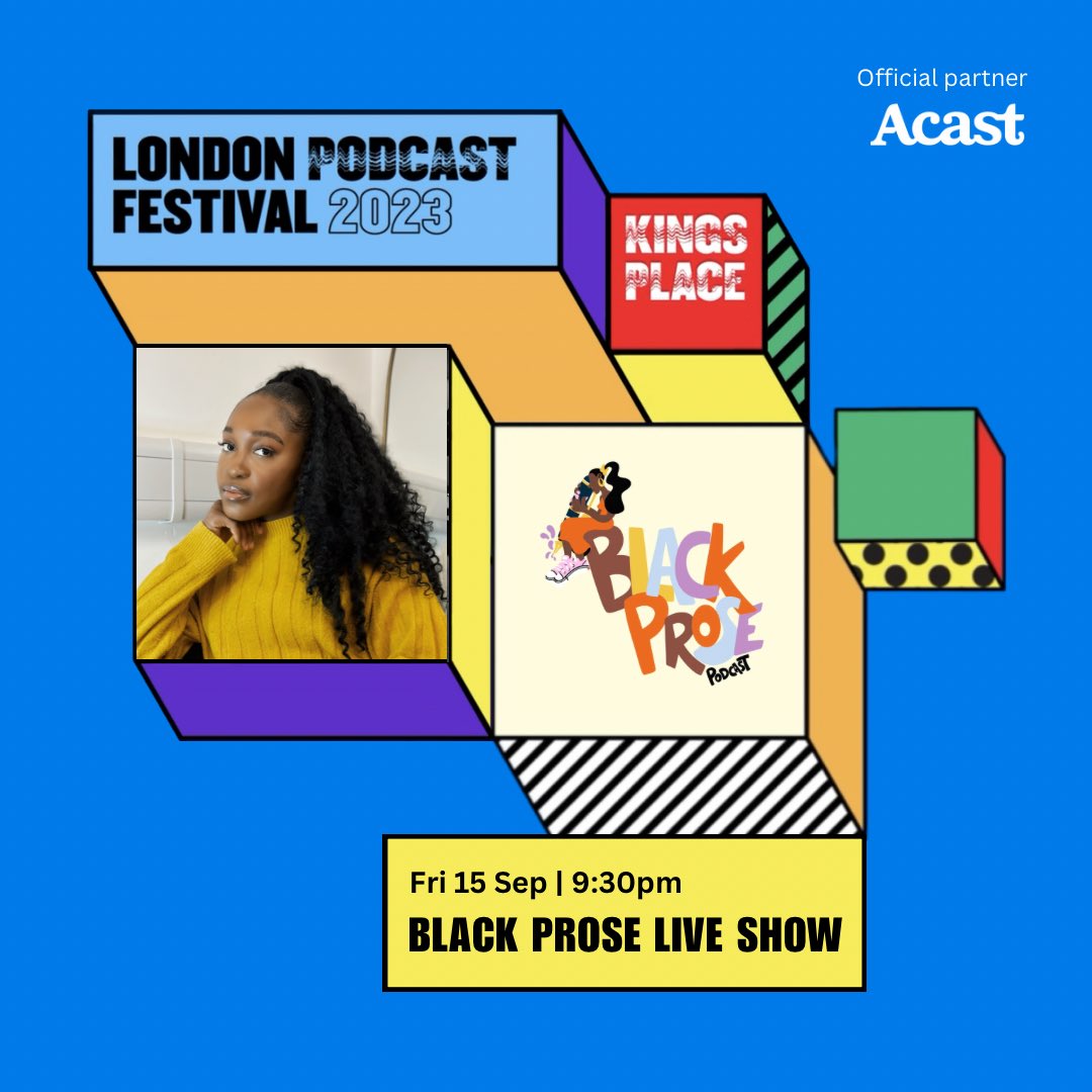 yolafawehinmi's tweet photo. I’m so excited to share that @blackprosepod will be making its @LondonPodFest debut on September 15 at the wonderful @KingsPlace. Tickets are now on sale and available here: https://t.co/CmOztbPtAe

#blackprosepodcast #podcast #londonpodfest https://t.co/pjgZXCkD8q
