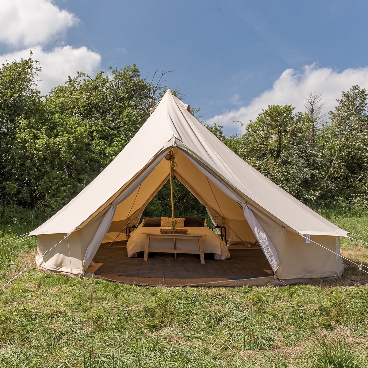 Real beds, white linen, and a canvas roof. 💅🏕️ #GlampingNotCamping #TheGlampingGroup #LuxuryLifestyle

 #glampinglife #glampinginspo #glampinginspiration #boutiquecamping #boutiqueglamping #yurtinspo #belltent #popuphotel #tentvillage #glampinghub #luxuryglamping #glampinguk #g