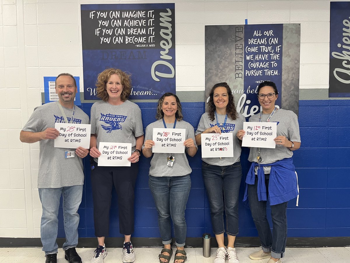 And we’re back!! Ready for a Great 2023-24 school year!! ⁦<a href="/RiverTrailsMS/">River Trails Middle School</a>⁩ ⁦<a href="/RTMS_Music/">S Flowers</a>⁩ ⁦<a href="/rtmsfacs/">MrsSteigerwald</a>⁩ ⁦