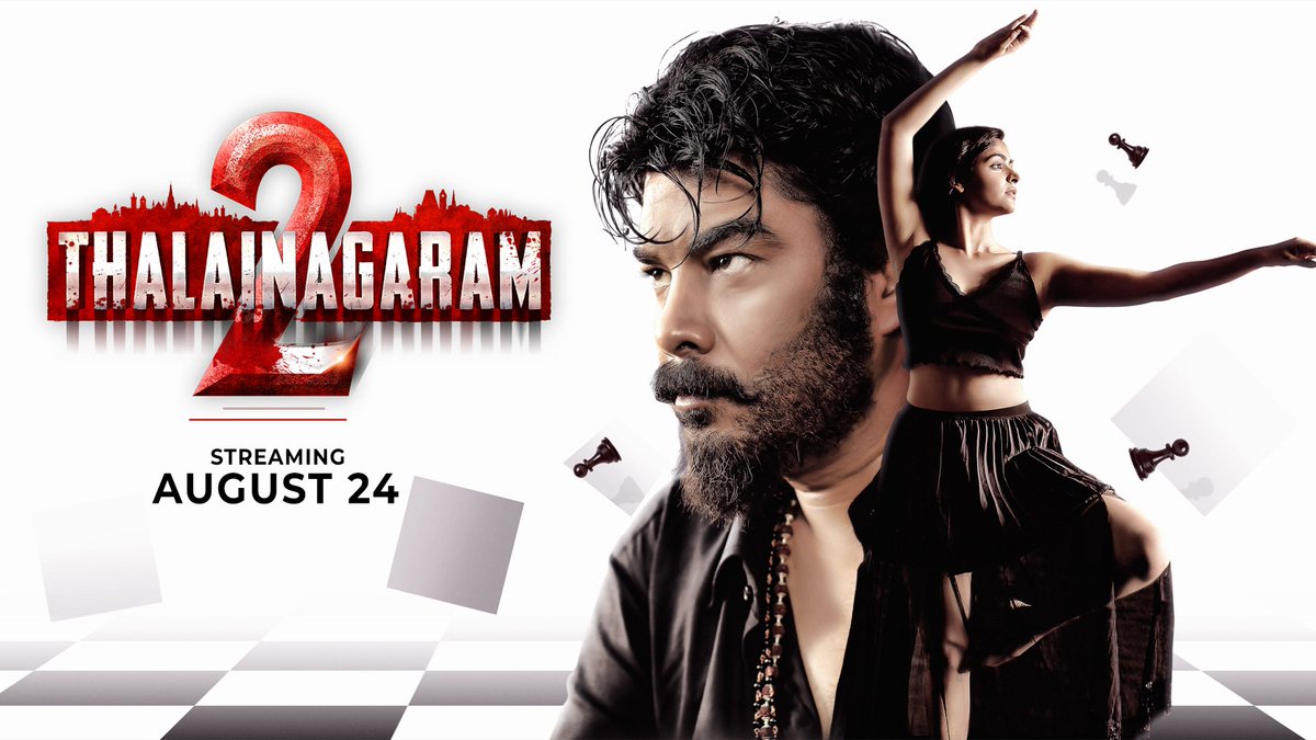 #SundarC 's #ThalaiNagaram2 streaming from August 24 on @SimplySouthApp

#OTT_Trackers