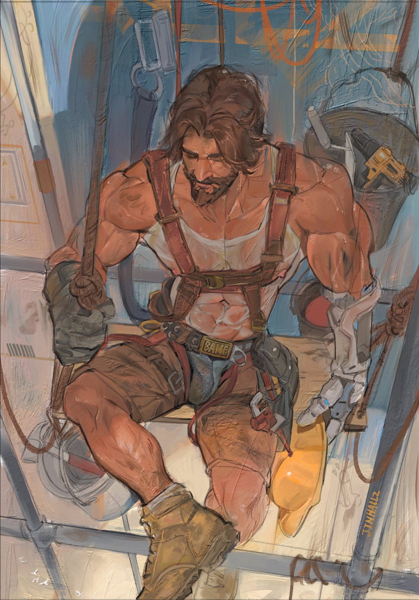 #Overwatch2 Cassidy, but construction worker 🏗️