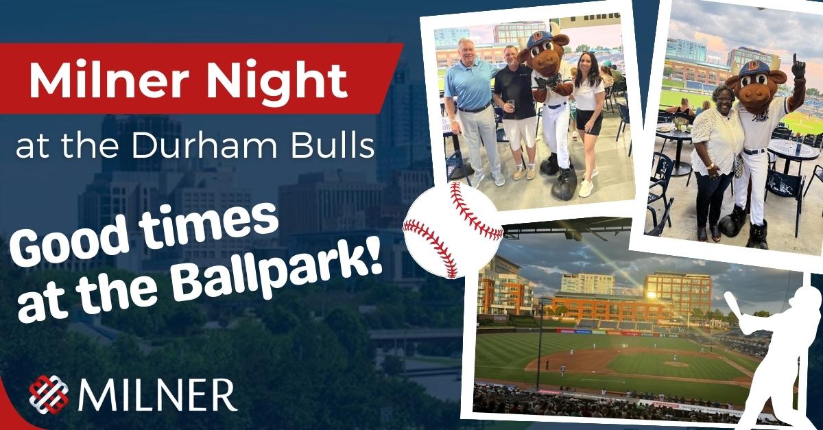 MilnerInc's tweet image. What an incredible week it&apos;s been! Our Raleigh team truly hit it out of the park with Milner Night at the Durham Bulls! We had a blast connecting with our valued customers and partners. Already excited for next year! Go Bulls! 🎉 #TeamMIlner #MilnerInTheCommunity