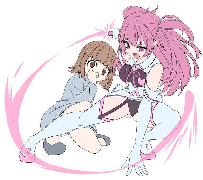ハイグレ人間化したヒロインを描く前にビフォーの姿を描かなくっちゃあならないのがつらいところなんだな。ゆけ!メイザーマゼンタ!迫るハイグレ軍団の侵略から無垢の市民を守り抜け!もう絶対祝祭には間に合わないなこりゃ! 