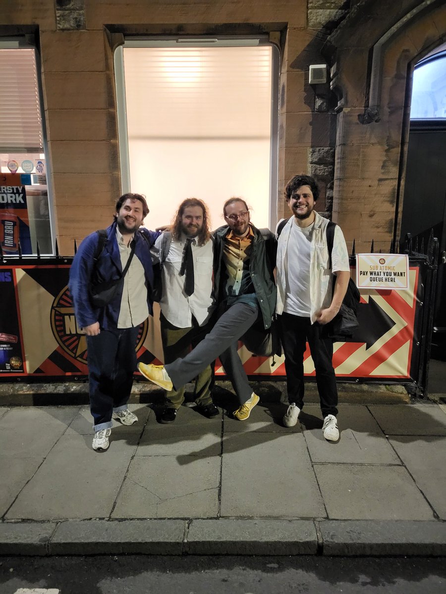 broccantyzack's tweet photo. The show is going PRETTY well!

Last night we had FIVE PEOPLE all of whom we KNEW!

It'd be great to have more people and potentially strangers (?) In the audience 

If you're up in Edinburgh and fancy some late, great sketch comedy head on down

PWYW: https://t.co/bbSxRFgeAm https://t.co/OLV2fuuW9x