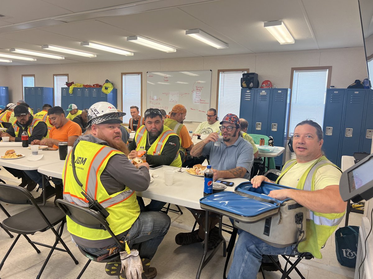 Our field crew working in Scranton, PA taking a lunch break together and enjoying food from Steve & Irene's Hoagies!  Cheers to our dedicated crew!  Thank you for all you do for our customers and team! 
#FieldCrew #TeamLunch #ConstructionLife #TeamWork #Construction #TheJGMFamily