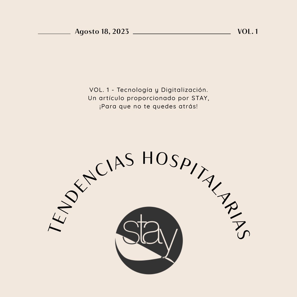 STAY_Group_'s tweet photo. ¡Nuestro primer artículo para ustedes!
Hoy les traemos las tendencias hospitalarias
enfocadas en la digitalización. Tomen nota 📝 https://t.co/iMihHtMF5S