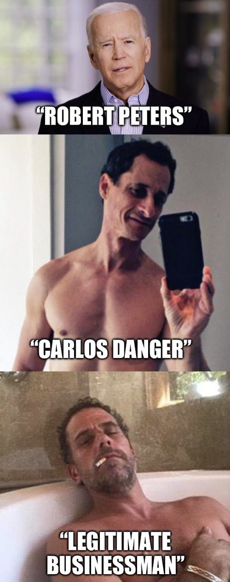 JustOneMj's tweet image. Why is it so many Dems need pseudonyms?

#PedoPete #JoeBiden #ScrantonJoe #CarlosDanger #RobertLPeters