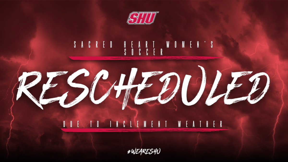 sacredheartwsoc's tweet photo. Due to upcoming inclement weather in California, Sunday's match against @UCSDwsoc has been moved to tomorrow (Aug. 19) with kickoff slated for 4 p.m. (PT)/7 p.m. (ET).
#WeAreSHU
#shuws https://t.co/a7oSsIHSqD