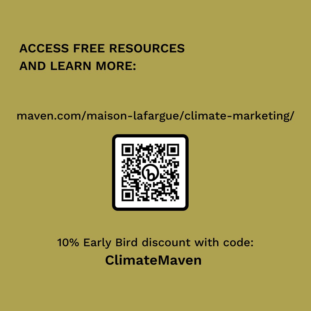 🎉The Climate Tech Marketing Boot Camp is open for enrollment! 
 2-week training on marketing fundamentals for climate tech startups, with expert hosts and guests.  

🗓️ Sept 19-28

Lear more: maven.com/maison-lafargu…

<a href="/GravitatePR/">Gravitate PR</a> 
#ClimateTech #ClimateTechStartup #ClimateTechVC