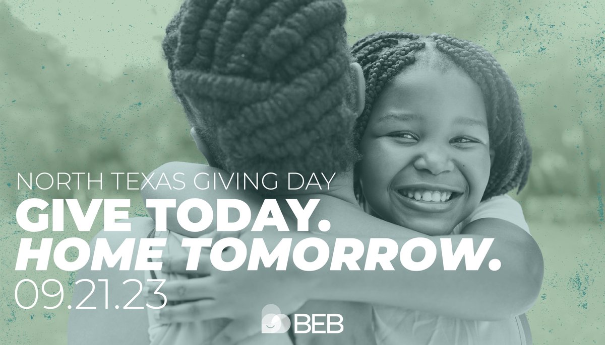 BEB wants to encourage everyone to mark their calendars for North Texas Giving Day on Thursday, September 21st! Will you consider partnering with us this year to help fix the global child welfare system and end loneliness and separation for millions of institutionalized children?