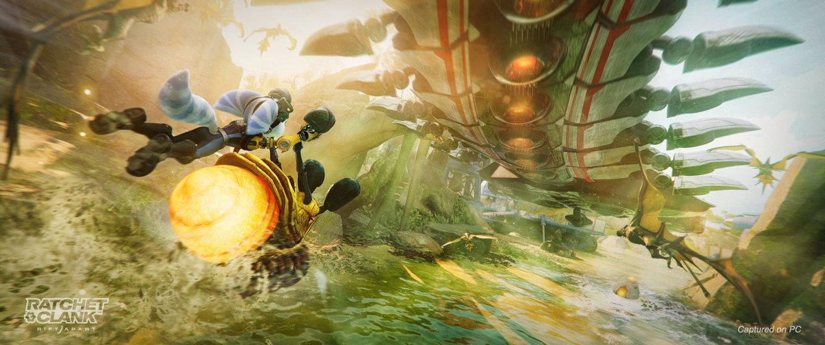 insomniacgames's tweet photo. #RatchetPC is one wild ride! https://t.co/IUA2uucvEZ