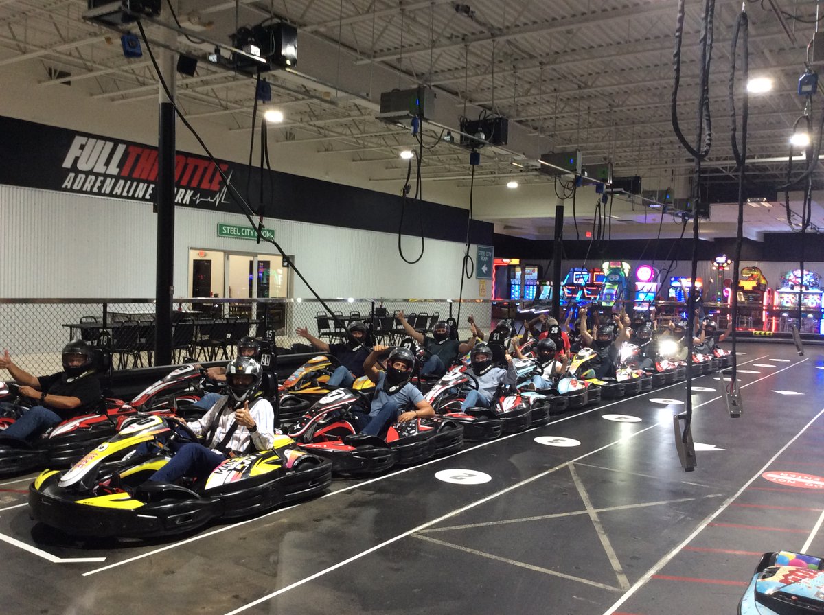 GoFullThrottle's tweet photo. Friday FAV Photos, the only thing missing is you. Grab your helmet and hit the track, bring your date to throw axes, or treat your team to an out-of-this-world experience!
#gokarting #axethrowing #vr #paintball #racingsims #rageroom #arcade #datenight #corporateevents #party https://t.co/H9kgCtd5M3