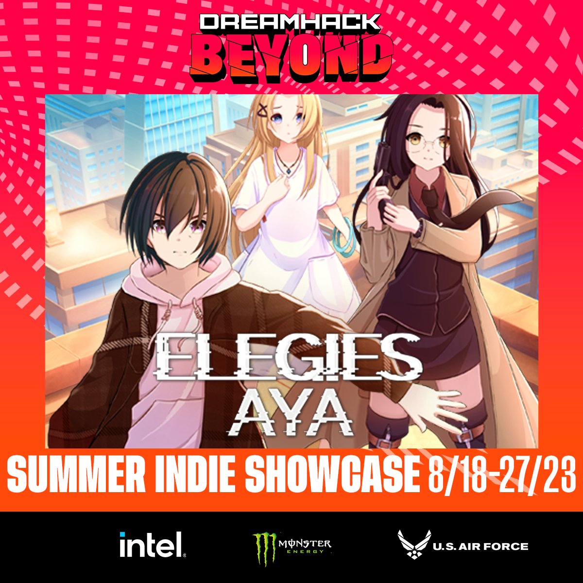 DreamSquircle's tweet photo. We're happy to be a part of the Dreamhack Beyond Summer Indie Showcase again this year from August 18 - 27!

Check out ELEGIES: Aya on Steam:
https://t.co/Oeu1piM1Jw

And of course also the other participating games:
https://t.co/GMnxLBth3U

#elegiesaya #indiegame https://t.co/wxl4XAWqMK