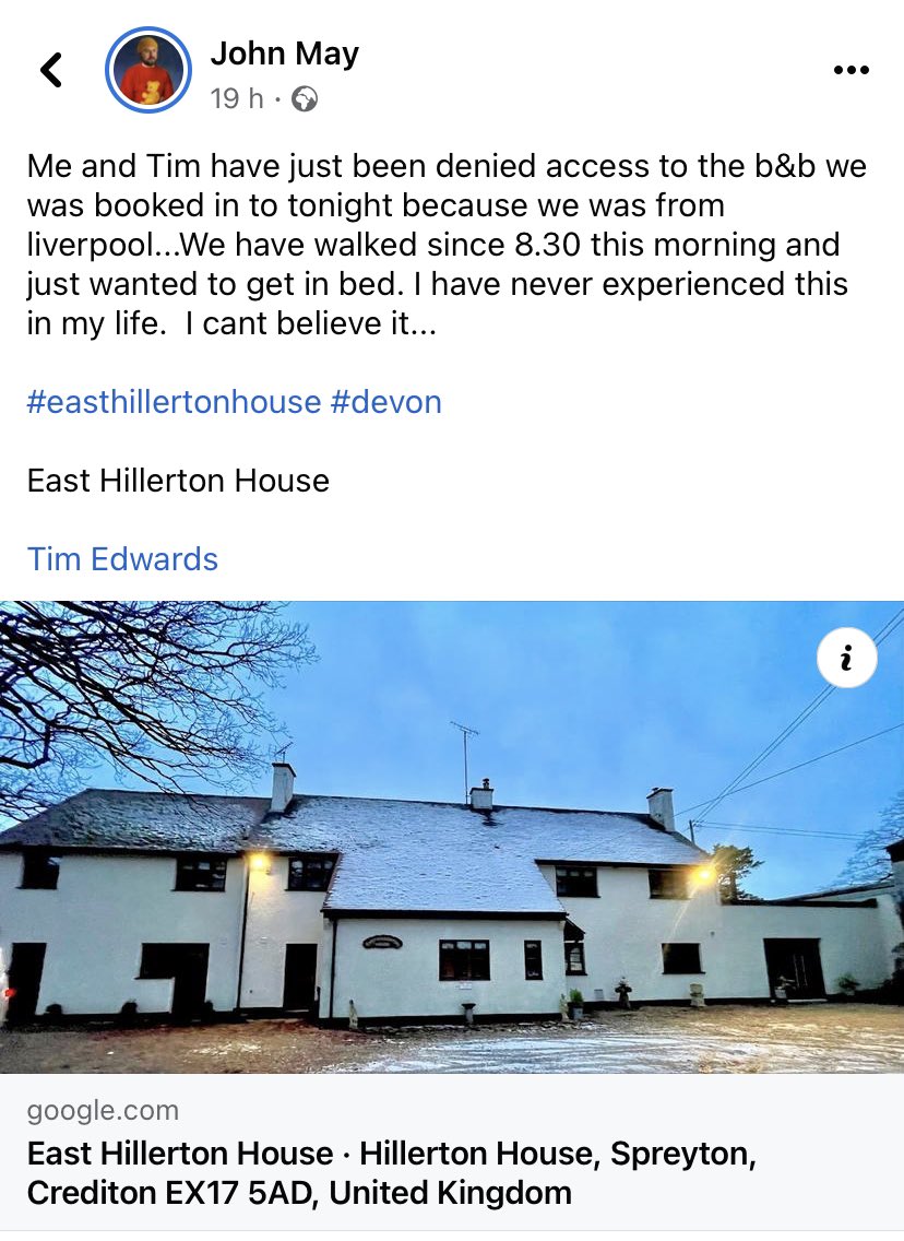 Elle Edwards’ dad is walking from Land’s End to John o’ Groats to raise money for the Elle Edwards Foundation… to help parents, families, and victims of gun and knife crime.

What the actual hell is wrong with East Hillerton House?!?! 🤢
