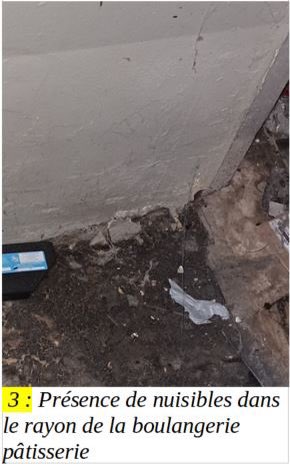 Prefet95's tweet photo. 🔴 #santé | Fermeture administrative décidée par le Préfet du Val-d'Oise de la boulangerie - pâtisserie de l’hypermarché « Carrefour » situé 3 rue de la Horionne à Sannois : 

❌ locaux et équipements sales 
❌ présence de déjections de nuisibles et d’une odeur d’urine d’animaux domestiques 
❌ denrées conservées dans des conditions inadéquates et à des températures non conformes 
❌ bonnes pratiques d’hygiène non respectées
❌ gestion des déchets source de contamination des denrées 

❗️À l’occasion de ce contrôle il a été constaté une pratique commerciale trompeuse concernant l’appellation « boulanger ». 

🔴Du fait de ces manquements et en raison du risque de contamination ou de développement de micro-organismes et d’intoxication alimentaire, la boulangerie -pâtisserie de l’hypermarché a fait l’objet d’une fermeture.

✅ La mesure de fermeture sera levée dès que l’établissement sera aux normes en vigueur.