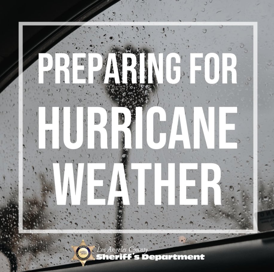 LASDHQ's tweet image. As #HurricaneHilary approaches, it is important to be prepared and have a plan.

For safety tips and resources, tune into our live press conference this afternoon, Friday August 18th, at 2 p.m. or visit ready.lacounty.gov/rain

For more information: bit.ly/47AFrBg