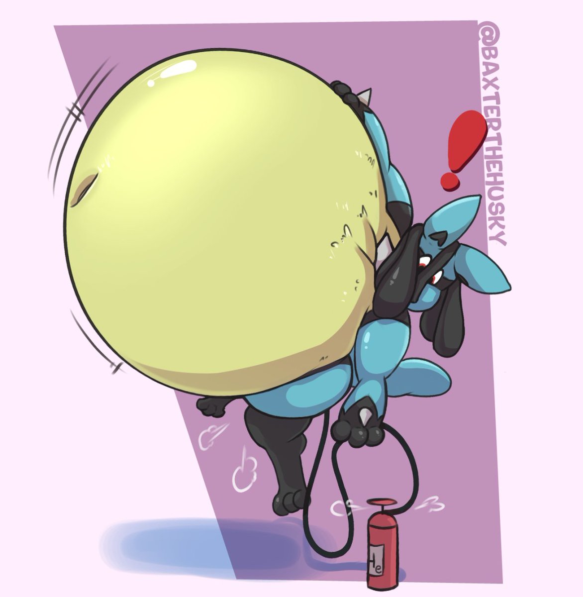 baxterthehusky's tweet photo. I thought I'd go ahead and do a picture for Helium Day. 

Looks like Lucario didn't turn the tank off in time.. https://t.co/LlFN1Pyge6