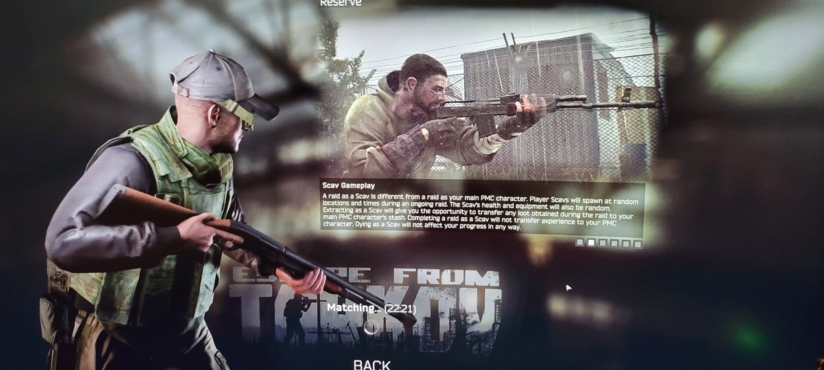 DooleyTTV's tweet photo. @bstategames why is solo scav taking so long? Any chance of getting better que times in the near future? https://t.co/CgOcyXYwXL