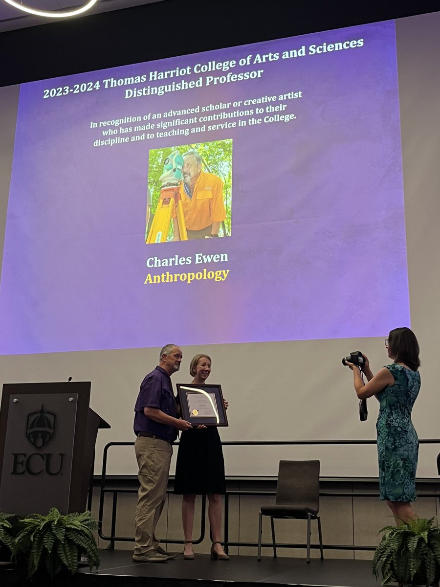 ECU Department of Anthropology (@ecuanth) on Twitter photo Congrats to <a href="/ecuanth/">ECU Department of Anthropology</a> professor Dr Charles Ewen, who today at convocation received the <a href="/ecuhcas/">Harriot College</a> Distinguished Professor Award for his achievements in research, teaching, and service! Congrats, Charlie! Congrats to <a href="/ecuanth/">ECU Department of Anthropology</a> professor Dr Charles Ewen, who today at convocation received the <a href="/ecuhcas/">Harriot College</a> Distinguished Professor Award for his achievements in research, teaching, and service! Congrats, Charlie!