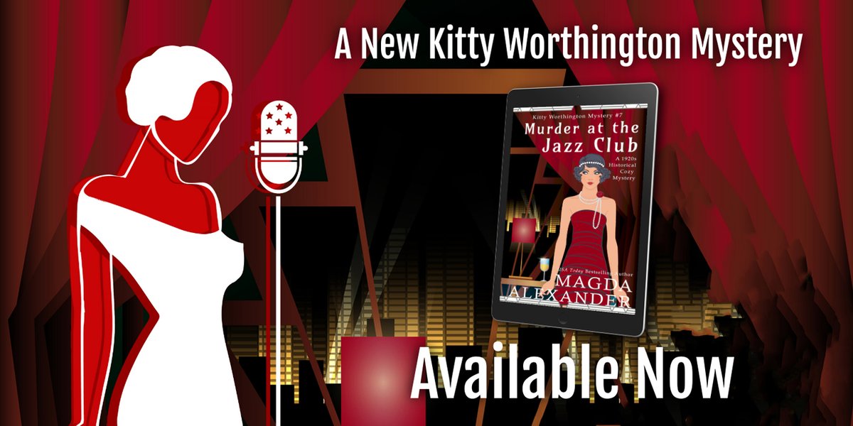 MagdaAlexander's tweet photo. A beautiful jazz singer. A brilliant aristocrat. A heinous murder. Full of period detail, sparkling wit, and heart-pounding suspense, MURDER AT THE JAZZ CLUB will transport you to the glamorous and dangerous world of the 1920s London jazz scene. https://t.co/785PCv6fbM https://t.co/AluVjBN7bx