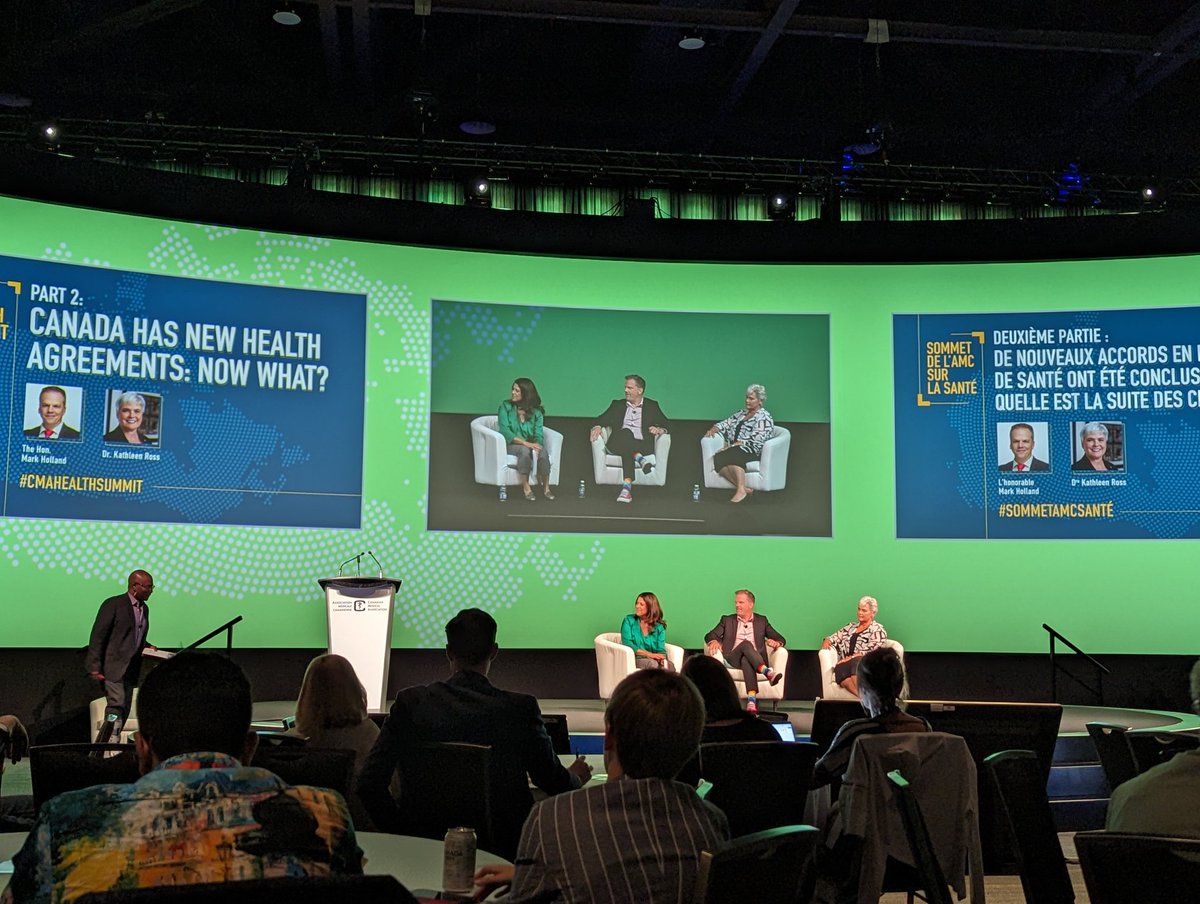 Thank you @markhollandlib for speaking with us at the #CMAHealthSummit. Great to hear the federal government's commitment to #pharmacare and #dentalcare. We look forward to learning more about the pharmacare legislation passing this fall. #cdnhealth