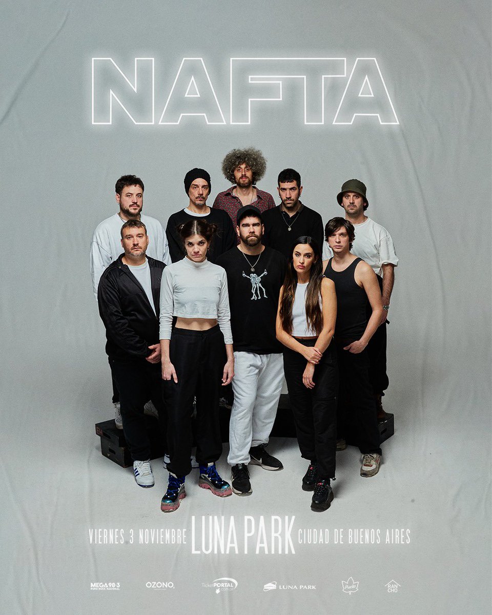 🔥NAFTA en el Luna! 
🗓️3 de Noviembre.
🎟️Entradas en <a href="/ticketportalSK/">ticketportal</a>