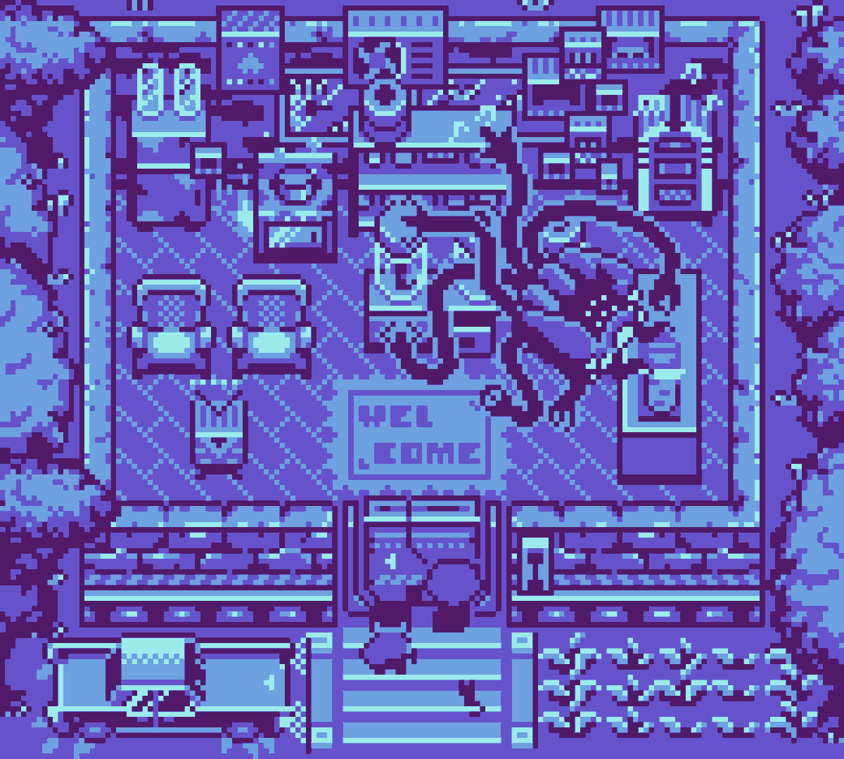 KashalotNot's tweet photo. Here are all versions of my Matrix top-down gameboy mockup. Tell me wich one you like the most. 
P.S. Thanks to @BJGpixel for this beautiful gameboy palettes 
#Morpheus #pixelart #gamedev #animation https://t.co/d0guZwMOrg
