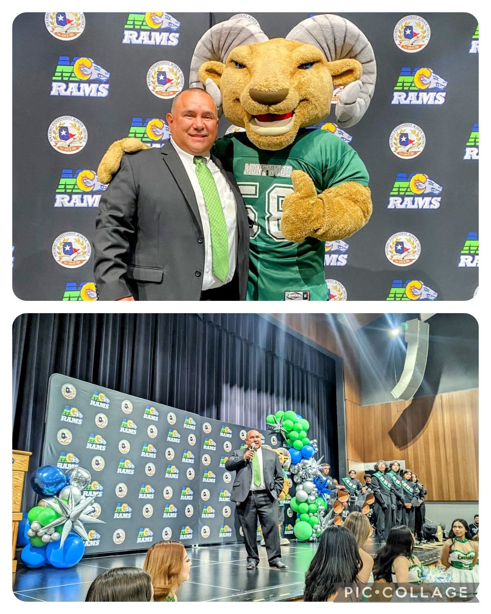 SISD_HS's tweet photo. Welcome to the Emerald City, Mr. Herrera. We are looking forward to you leading our Montwood HS Community #TeamSISD #ExcellenceForAll #earnyourhorns @SRidge_MS https://t.co/RuqyE4FN0L