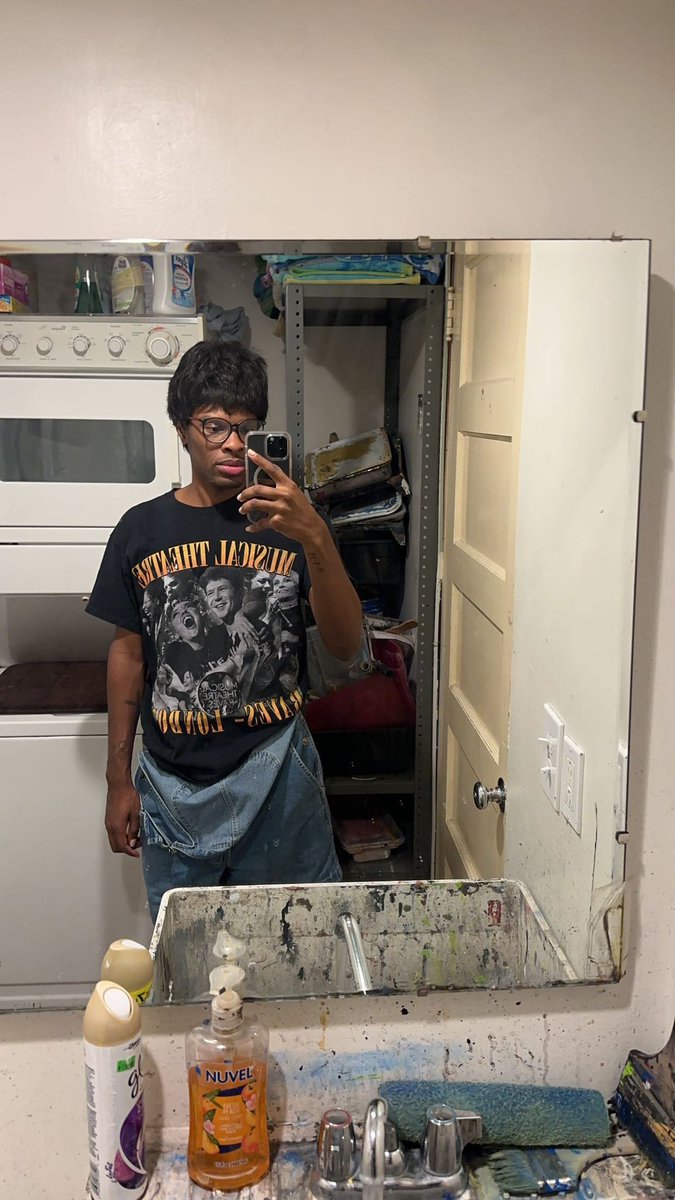 marcuscollick's tweet photo. only picture I took from opening night 😂 shirt by: @MusicalRaves https://t.co/akvQgAiEjy