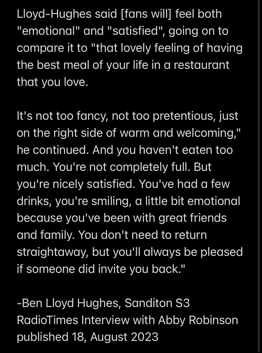 SelflessLuvWins's tweet photo. #SanditonS3 :
The Best Meal of your life.
https://t.co/o5JdzLFnzz
#SanditonInterview #BenLloydHughes #BLH #SanditonS3 https://t.co/SyQCXinAUB