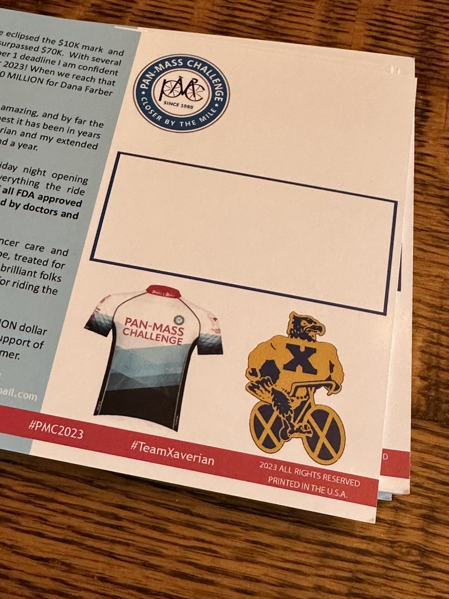 kevinrnowak's tweet image. Need to thank all of those who have helped me raise over $11,500 this year for the @PanMass @DanaFarber #PMC2023 #TeamXaverian.