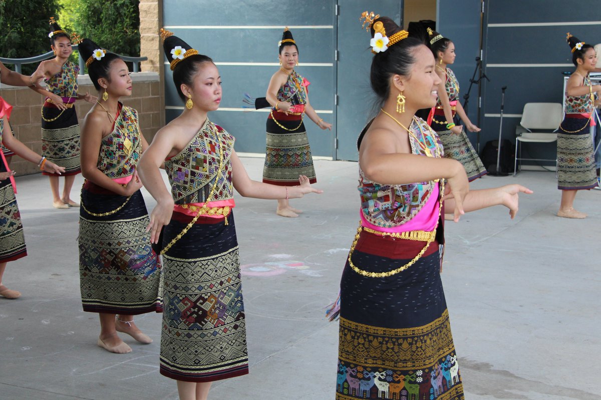 Dancing from Thursday's Unity in the Community at Veterans Memorial Park.