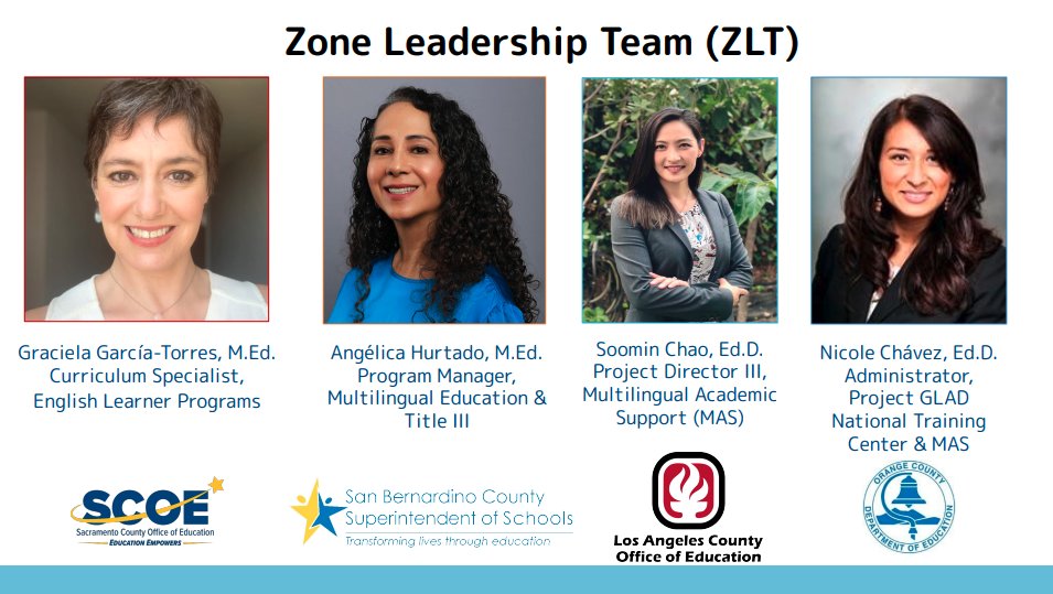 SBCSS_MultiEd's tweet photo. ¡Presente @MultilingualCA BCN! Angelica Hurtado @SBCountySchools, Dr. Nicole Chávez @OCDEProjectGLAD, Dr. Soomin Chao @lacoe_mas, &amp; Graciela García Torres @sac_coe introduce the EWIG 2.0 EPiCC journey to support effective language acq prgms across CA w/ @CABEBEBILINGUAL &amp; @CalTog https://t.co/VmsedlBsRu