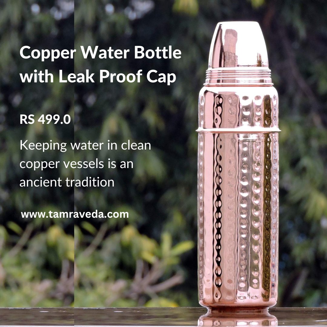 Copper Water Bottle with Leak Proof Cap

Offer Price - 499 0NLY-

tamraveda.com

#copperwaterbottle
#copperglass #cups
#coppercooking #accessories
#massagetool
#corporategifts #coppergiftscookiecutters #coppergifts #copperanniversary #health
#uttarpradesh