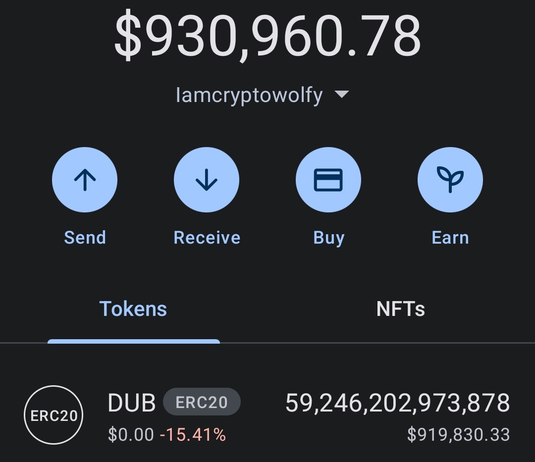 IAmCryptoWolfy's tweet image. I will burn almost 1 million dollars worth of $DUBX for the community &amp;amp; the people 🔥🔥🔥

Chart:
dextools.io/app/en/ether/p…

Community:
t.me/DUBXOFFICIALPO…