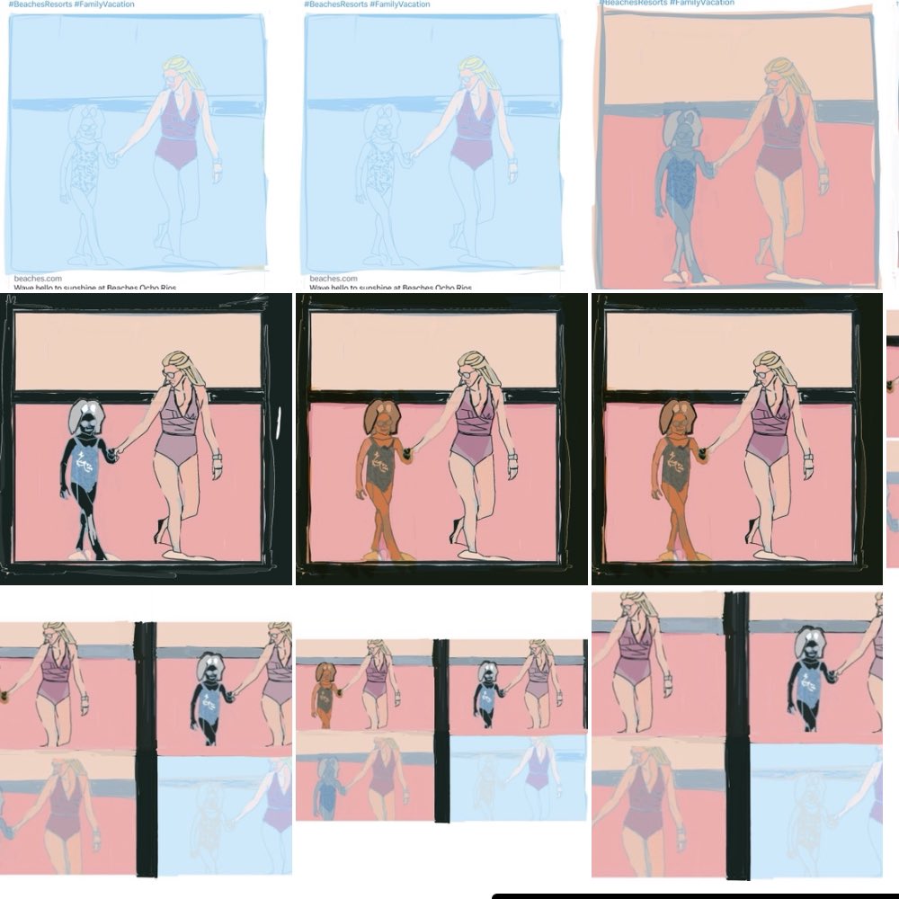 drunkenBouddha's tweet image. #atthebeach #beachresort #familytime #beachlife #pinup #art #familyvacation #sketch #illustrator #doodle #fauvism #quickdrawing #augustdrawingchallenge #fragmentdesign #defragmentation