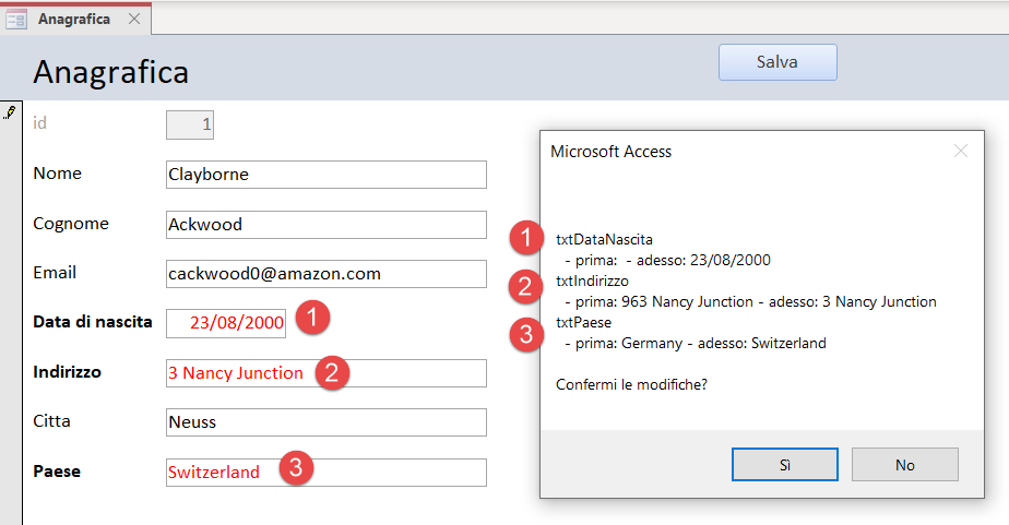 emanuele_ai's tweet photo. #msaccess salva automaticamente i #dati e non lascia la decisione all'utente. Come risolvere il problema con una maschera che dà il controllo all'utente? #vba #tutorial https://t.co/SQjCWIUScE https://t.co/H1lwxmvj5m