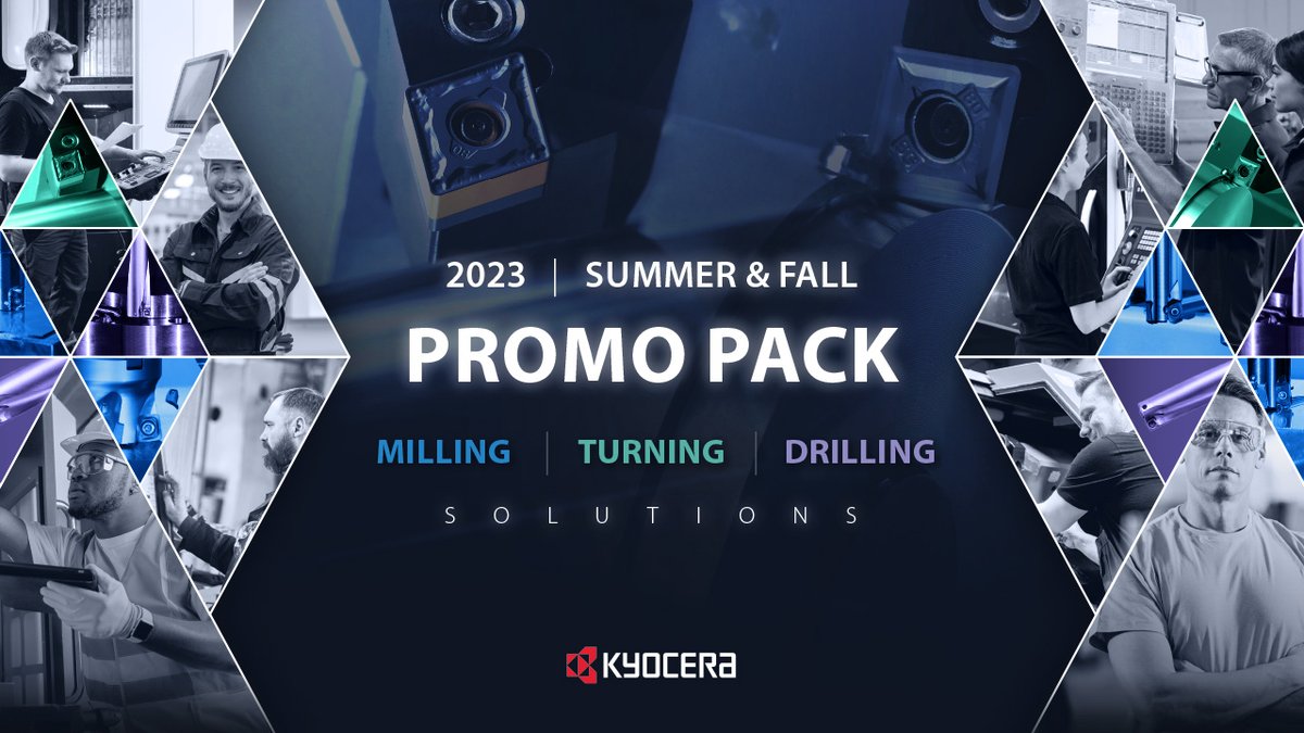 Kyocera_Tools's tweet photo. 🛠️ Boost productivity &amp; save big with the 2023 Kyocera Promo Pack! 🌞🍂 Explore discounted kits for milling, turning &amp; drilling. Offer valid till Dec 31, 2023. Elevate productivity now: https://t.co/vp2fDTBrcG

#PrecisionTools #CNCMachining https://t.co/BAJ39EfAQa