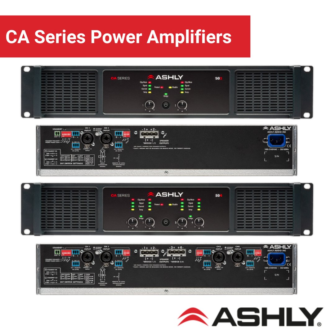 Take your facility's audio to the next level with Ashly CA Series Power Amplifier! Featuring revolutionary D-MAX technology including a cutting-edge amplifier design.

Buy yours today on our Amazon storefront here: amzn.to/3qdIgaw

#AshlyAudio #ProAV #ProAudio #ProSound
