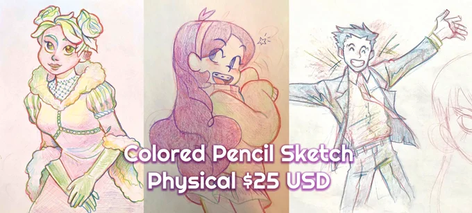 hey everyone, i'm offering a batch of physical sketch commissions, on top of my standard limited palette icon fare. You can find out more at my ko-fi https://t.co/v3fRBunEUR 