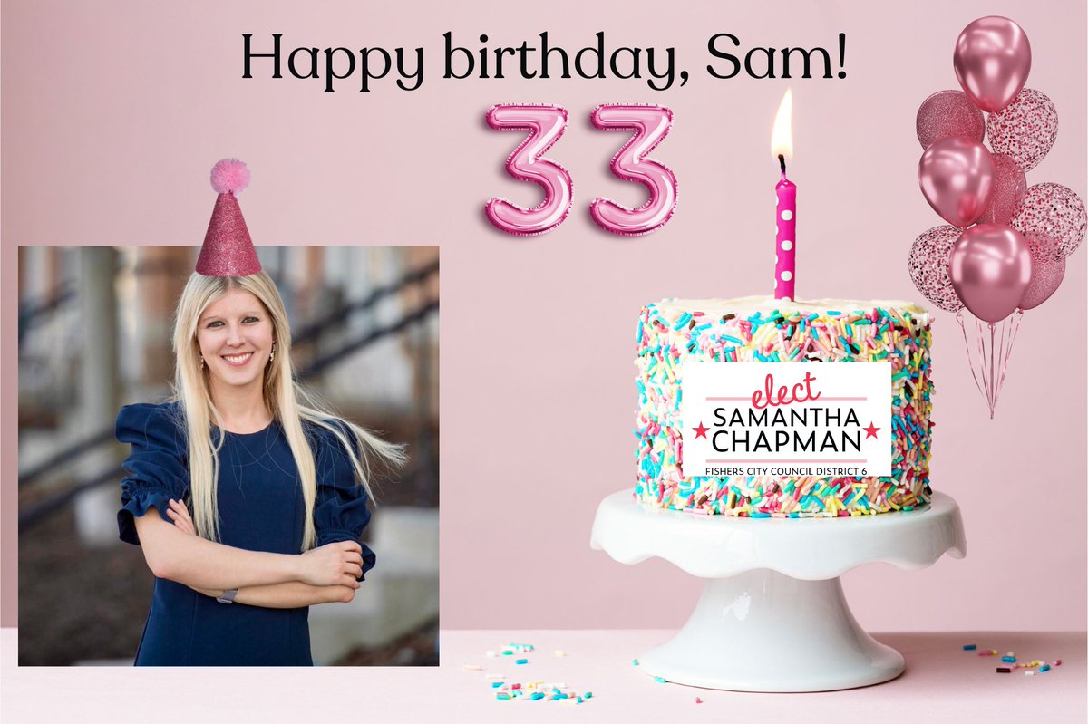 My birthday is coming up next week! I would be honored to have your support. Let’s turn Fishers blue! #bluewave #fishersdemocrats #sam4fishers 

Donate $33: secure.actblue.com/donate/samsbir…