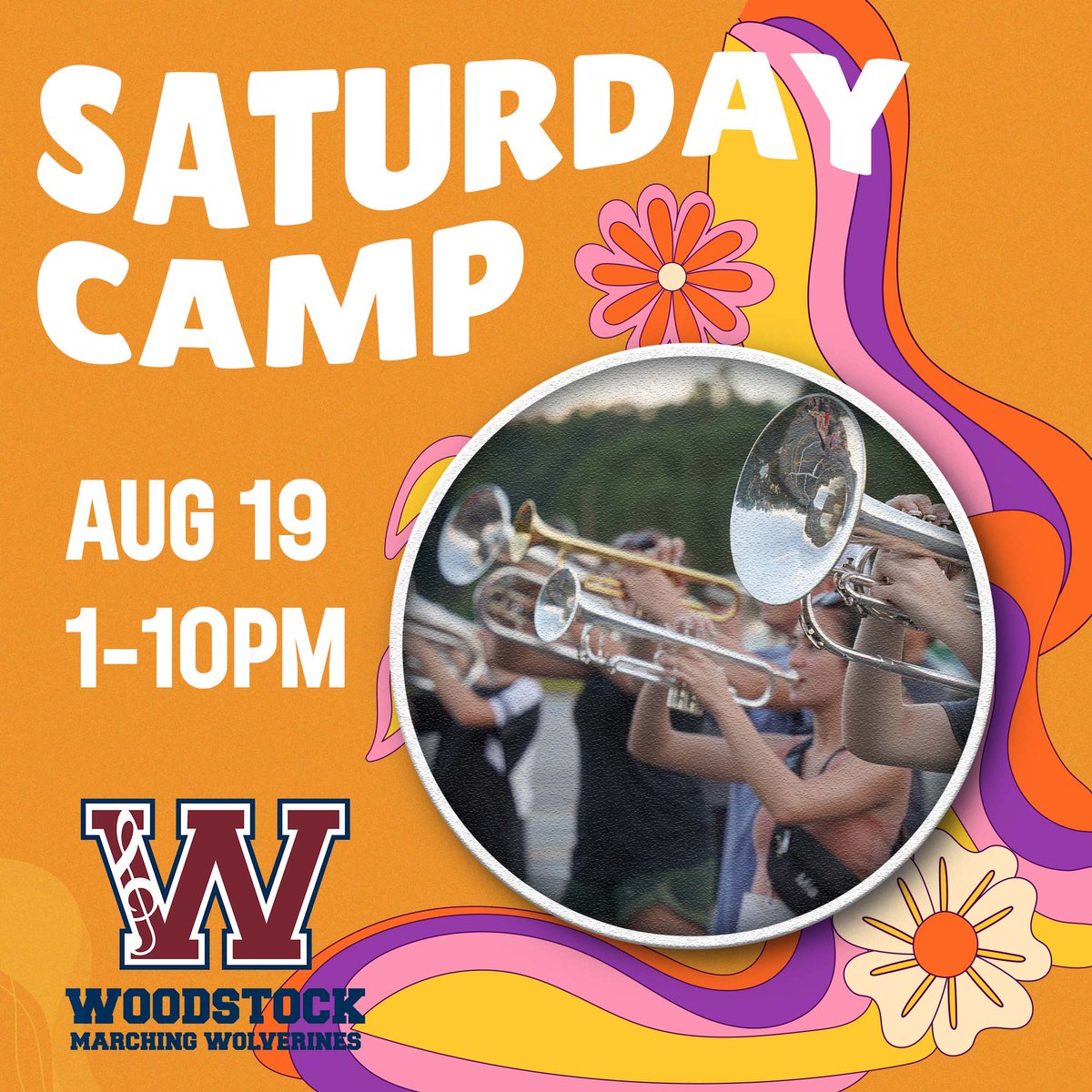 TheBandatWHS's tweet photo. Our first Saturday camp is tomorrow! Be sure to prepare as you would for band camp: sunscreen, hats, shades, proper shoes and of course, hydrate, hydrate, hydrate! Make sure you eat lunch before arriving. Dinner will be provided. https://t.co/HGI2ZNbrzo