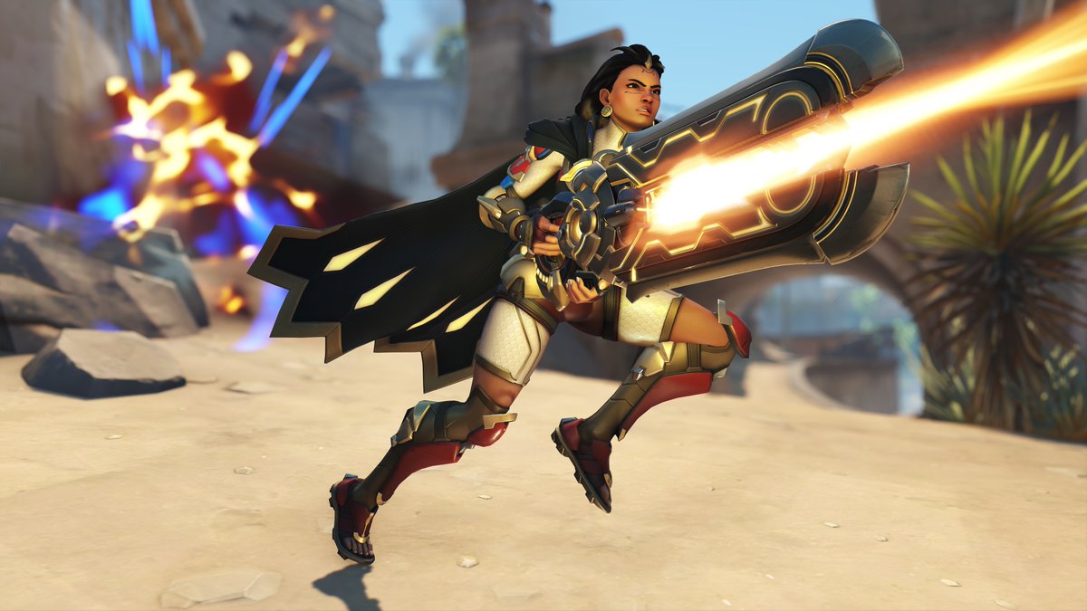 PlayOverwatch's tweet photo. Game Director @aaronkellerOW reflects on the launch of #Overwatch2: Invasion and speaks on the team’s plan to continue providing meaningful, innovative improvements to the player experience in the future.

📖 https://t.co/VkU5BKrEau https://t.co/WYjKdYmxfv