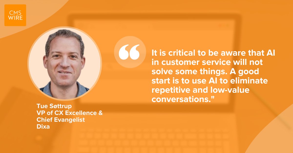 As we step into the future of customer experience and service, CMSWire Contributor <a href="/tuesottrup/">Tue Søttrup</a> asserts that embracing generative AI is our ticket to transcending the ordinary. 

#CustomerExperience 
#ArtificialIntelligence