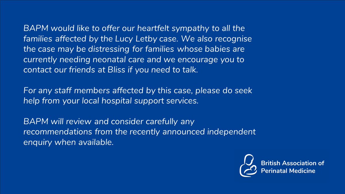 A statement from BAPM in response to the Lucy Letby verdict:
